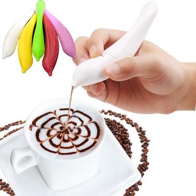 Stylo électrique pour latte art, pour café, gâteau, épices, décoration de gâteaux, sculpture sur café, outils de pâtisserie