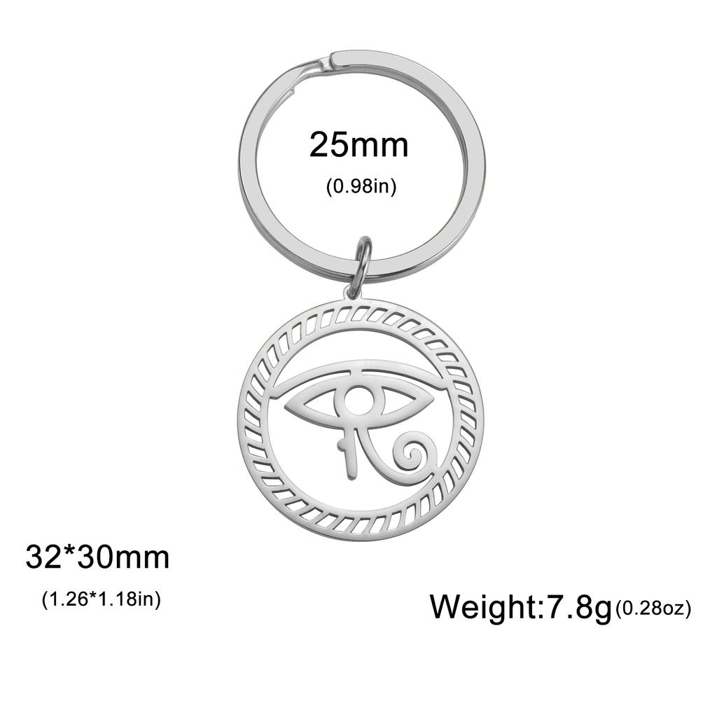 Egyptian Classic Eye of Horus Keychain for Men Women Ancient Egypt Rune Evil Eye Car Keychain Protection Amulet Jewelry Gift