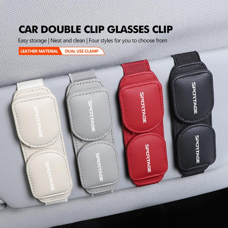 AANO1 Für KIA Auto Sonnenblende Brillenhalter Kartenclip Aufbewahrungszubehör Stonic Picanto Sorento Stinger Soul Spectra Carens