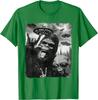 Funny Bigfoot & Alien Sasquatch Rock On Hand Sign UFO Selfie Unisex T-Shirt 4
