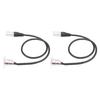 2 Pcs XLR Pass Through Cable No Solder D Type XLR Cable Mic Feed Pass Thru Converter for Stage Box Patch Panel Floor Box