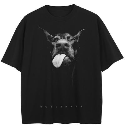 Streetwear Dobermann Graphic T-Shirt Cotton Unisex Tops Tees Summer Short Sleeves T Shirt
