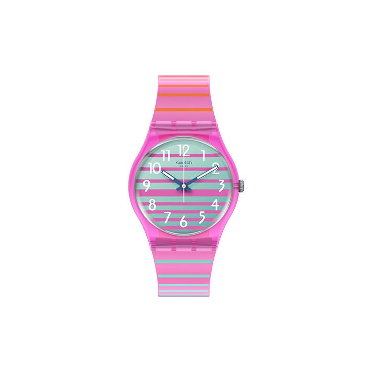 SWATCH Unisex 34mm Pink Watch SO28P105 SO28P105 Pink Watch Dial