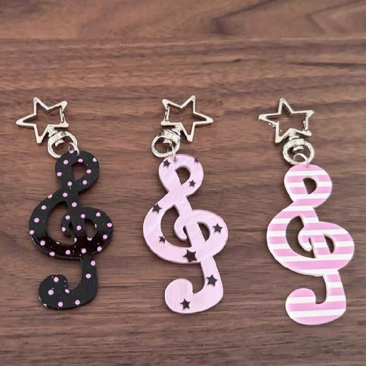 Portachiavi Creativo a Tema Musicale Gioiello Leggero Decorazione da Appendere per Uso Quotidiano o Regalo
