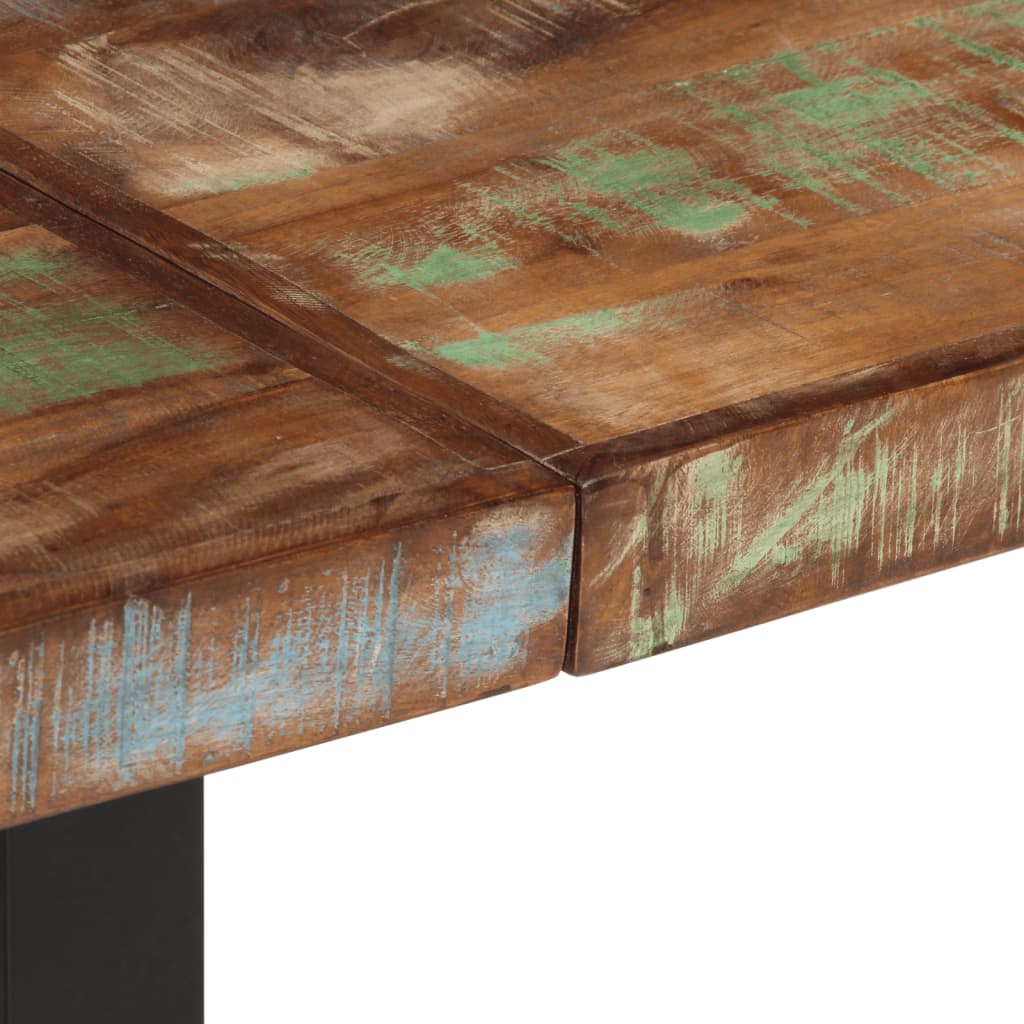 Bank 160 cm Solid Reclaimed Wood and Steel