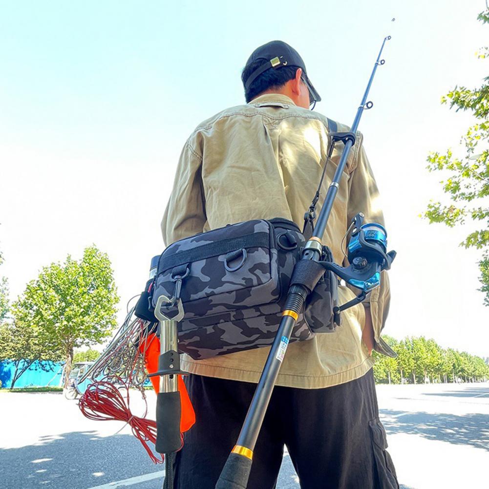 Fishing Tackle Backpack with Rod Holder - Portable Tackle Backpack for Fly Fishing Equipment & Outdoor Sports Accessories