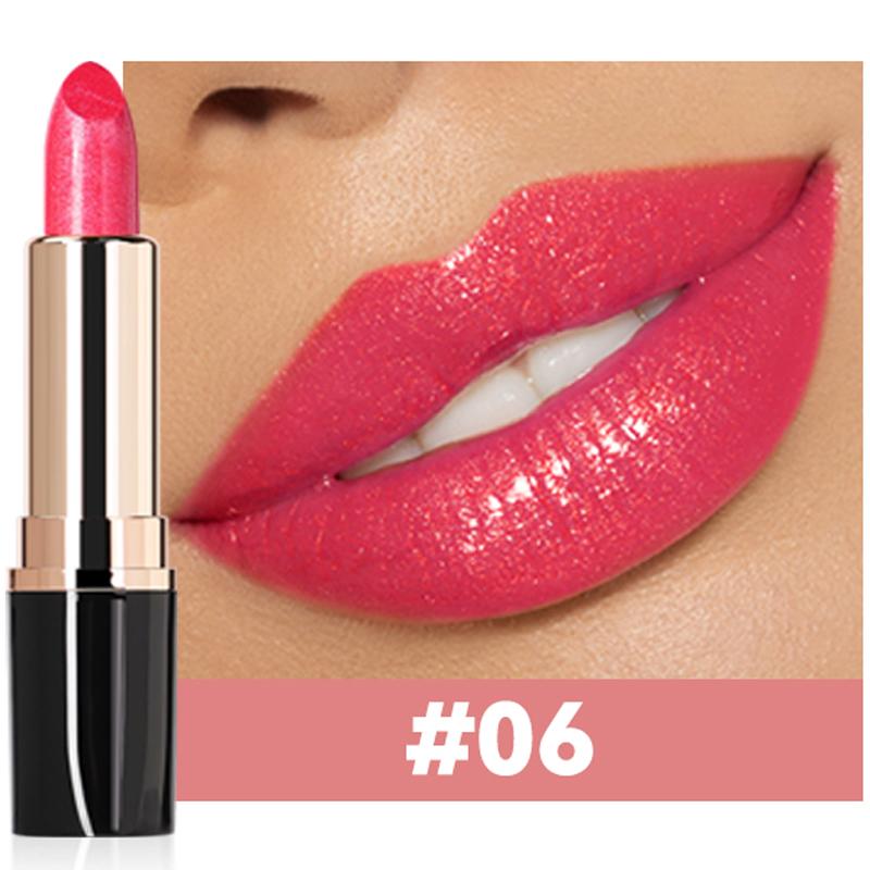 1 Stuk Zeemeermin Sprankelende Fluwelen Lippenstift Holografische Metallic Parel Lippenstift Langhoudende Micro-Glow Shimmer Lip Tint Vrouwen Make-up Cadeau