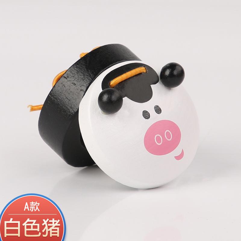 Creative Wooden Children'S Castanets Orff Musician Percussion Castanets Cartoon Animals Early Education Enlightenment Baby Toys