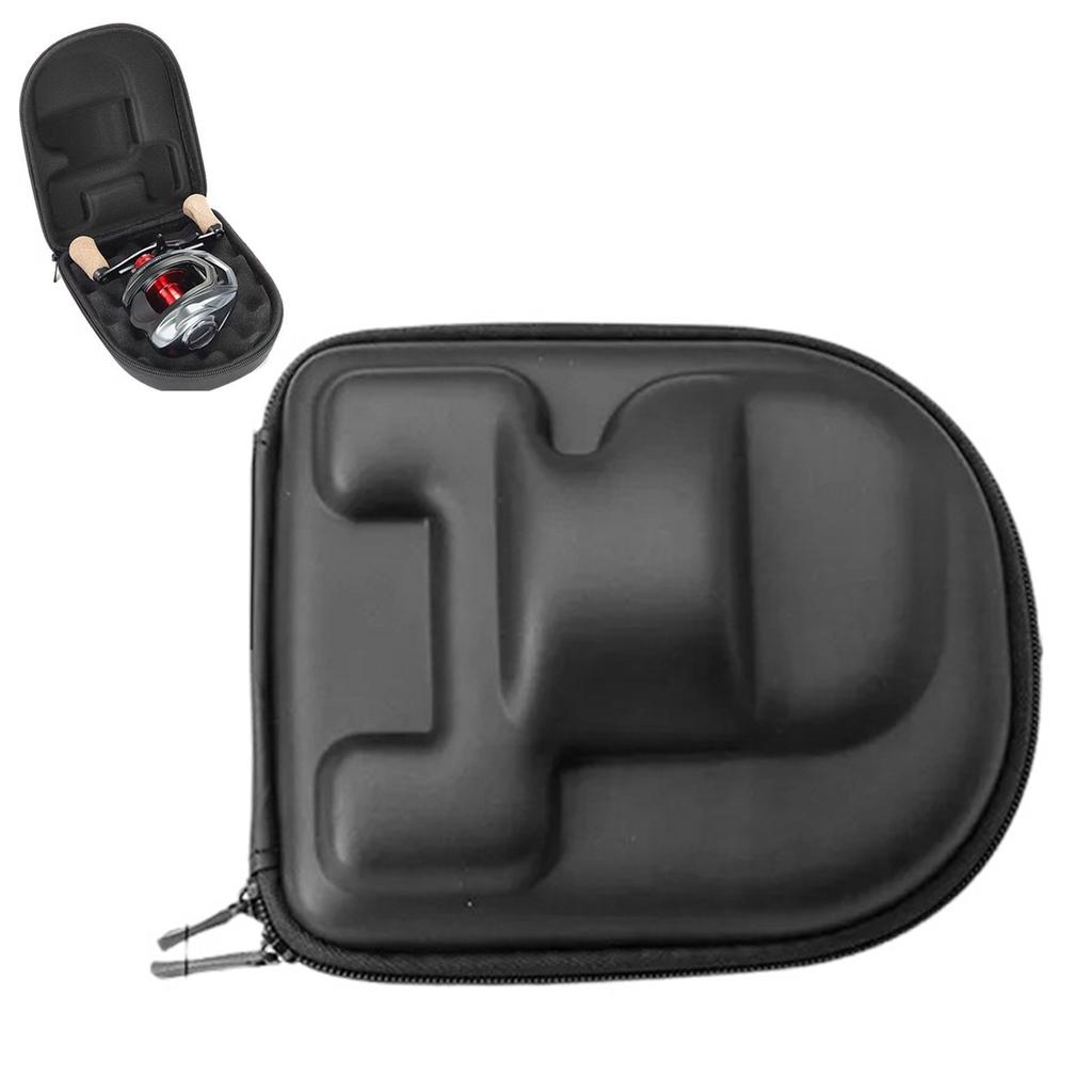EVA Fishing Wheel Storage Bag Left/Right Hand Fishing Tackle Tools Protector Box Suitable for Baitcasting Drum Reel