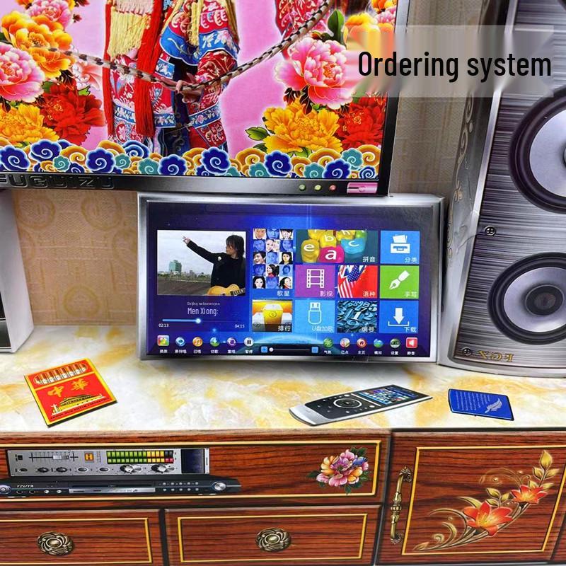 Underworld Stereo Home Theater: Paper-Mache Speakers and TV Cabinet Set for Sacrificial Ceremonies