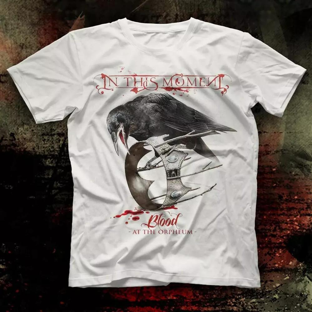In This Moment Band Blood White Cotton T Shirt  Unisex T-Shirt XL