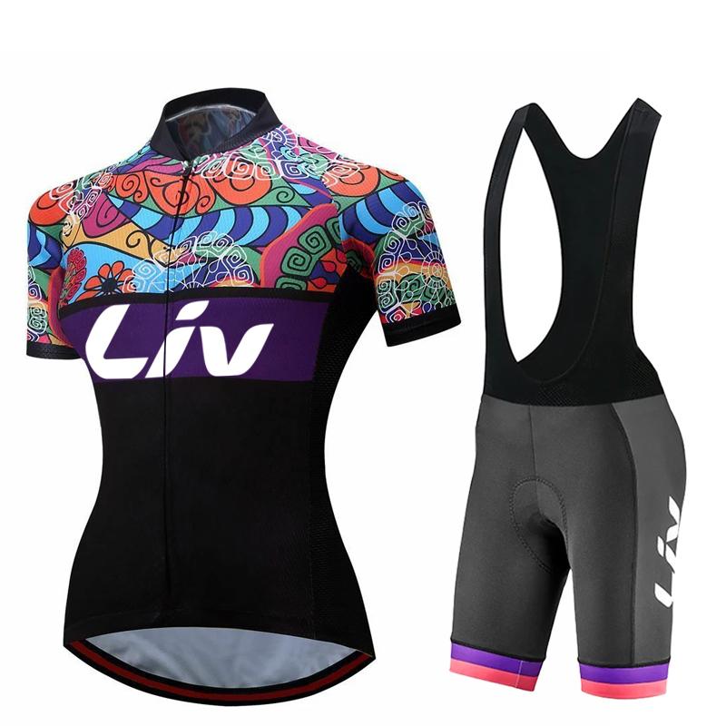 2026  Breathable Cycling Suit Set  Women's Cycling Bib Sponge Pad Cycling Sportswear Short Sleeved Cycling Jersey Outdoor Quick Drying Cycling Set