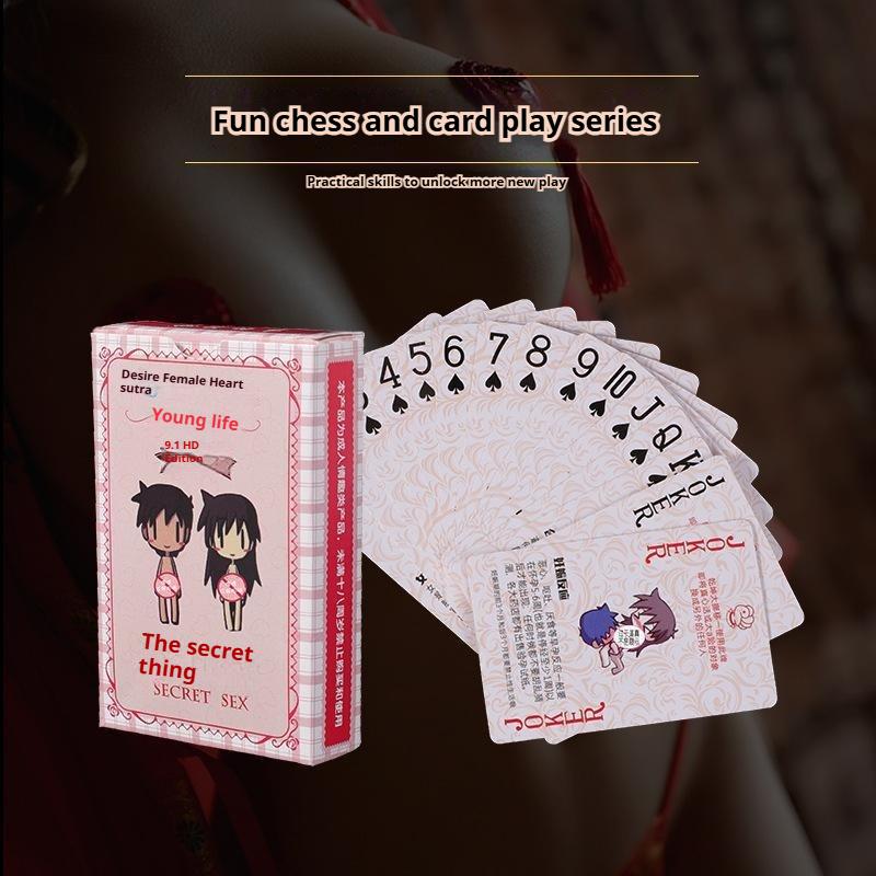 Action Game Poker Set Teaching Paper Playing Cards Smooth Little Letters Cards Deck Holiday Gift For Couples Baccarat Board Game