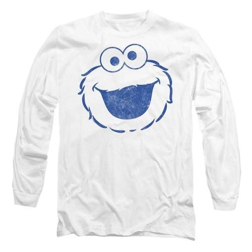 Sesame Street Unisex Adult Cookie Monster Mono Long-Sleeved T-Shirt