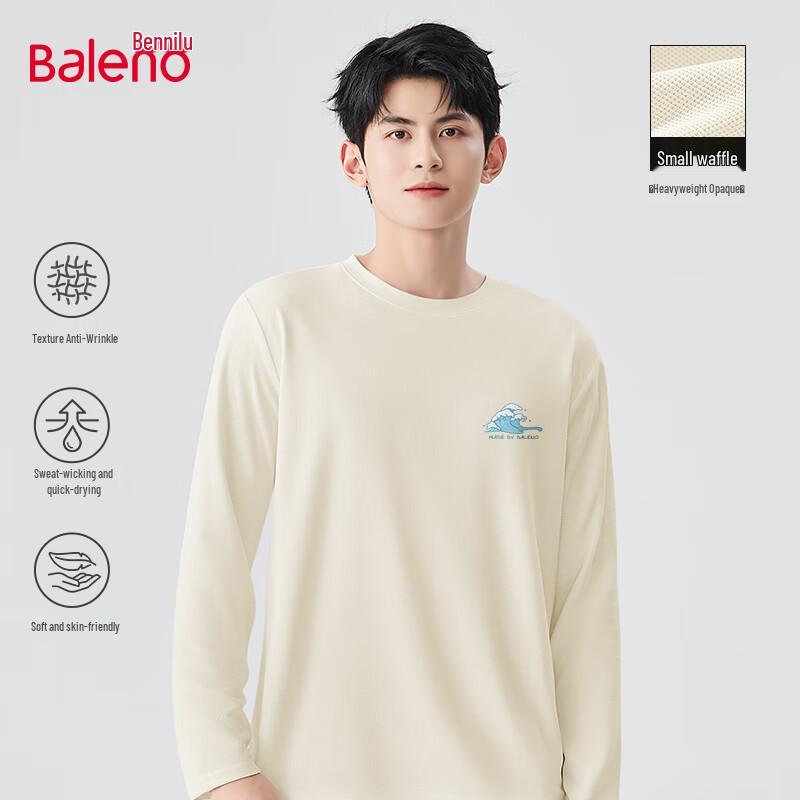 Baleno Men's Waffle Knit Long Sleeve Tee