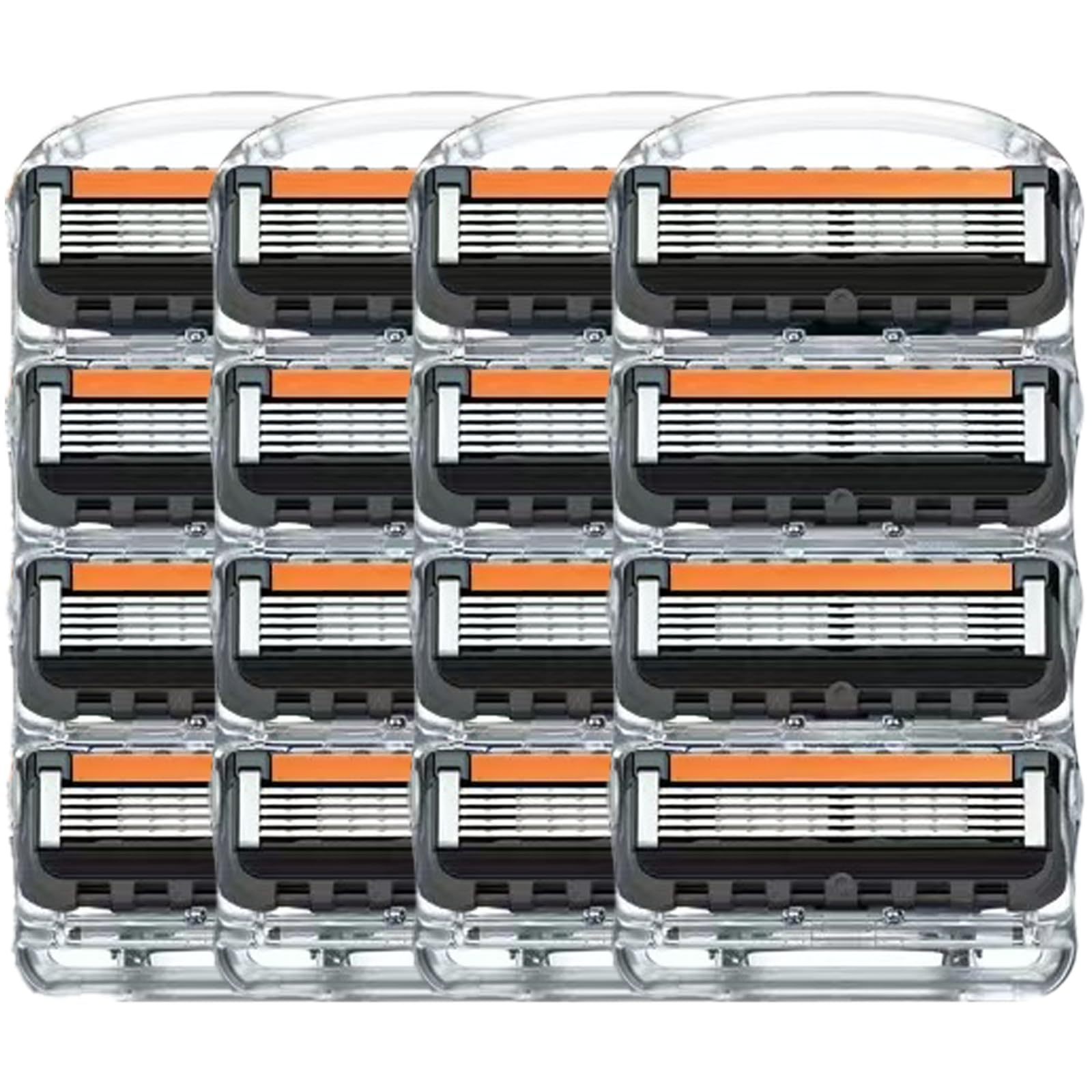 

Hoovic Replacement Razor Blades for Gillette and Electric Hypoallergenic and 5-Blade Fusion, ProGlide, Razors, High-Performance (Black, 16-Pack)