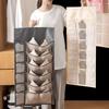 Double Sides Underwear Storage Hanging Bag Dormitory Home Wardrobe Hanging Wall Foldable Bag Underpants Socks Organizer