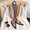 Fashion Print Hair Ribbon Scarf Women Neck Tie Bag Scarfs Satin Silk Skinny Headscarves Ladies Foulard Floral Bands New