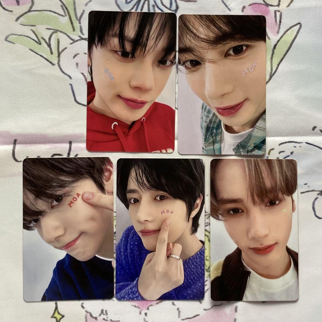 

[USED] TXT moazone Japan Concert FC Bonus Fan Meeting Trading Cards (5 pieces)