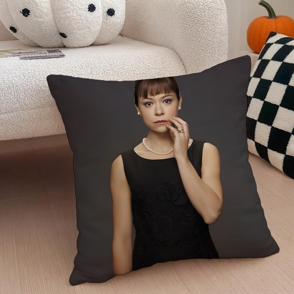 AAlison Hendrix Cushion Cover Throw Pillow Cover Hidden Button Durable Polyester Chair Cushion