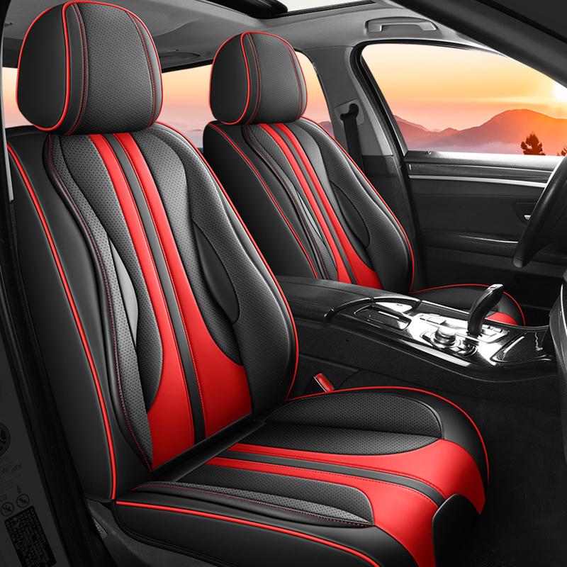 Waterproof Nappa Leather Car Seat CoversCar Seat Protectors with Headrests  Universal Auto Interior  For Lexus IS LS RC F ES 300