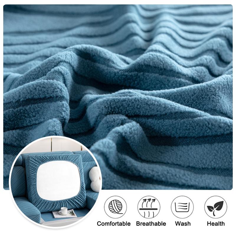 Jacquard Sofa Cover, Single Cushion Cover,Anti-Slip, Elastic,Cat-Resistant, Universal Fit For Loveseat, 3-Seater, Chaise Sofa