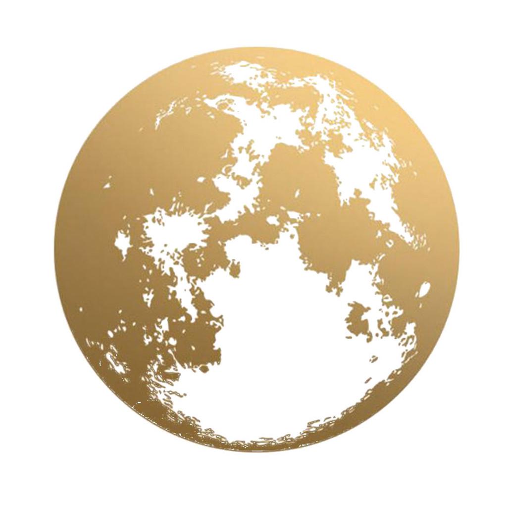 

Наклейка на стену с планетой Луны, креативное украшение для спальни, водонепроницаемая наклейка на стену из ПВХ