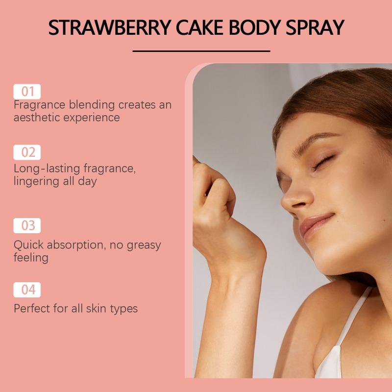 Body Fragrance Spray Long-lasting Fresh Fragrance with Soft Tone Stay Fragrance Multi-layered Light Elegant Perfume Spray