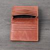 2024 Genuine Leather Card Hoider  Retro Handmade Men's and Women's Small Wallet First Layer Cowhide Business Card Holder Portable ID Bag