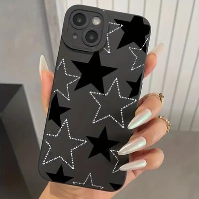Schutzhülle mit Sternenmuster-Design für iPhone 17 16 15 14 13 12 11 16E Serie Pro Max Plus