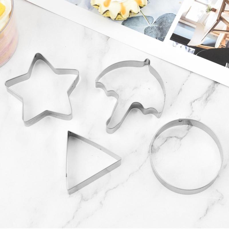 DIY Cookie Cutter Set Baking Tools Set Stainless Steel Biscuit Mold Set DIY Baking Supplies Perfect for Handmade Treats