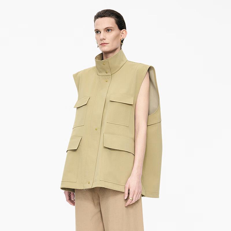 JNBY 25 Autumn Loose Stand-Collar Sleeveless Vest