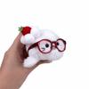 Simulation Little Seal Doll Fun Decorations Plush Pendant Glasses Seal Keychain  Kids Toy