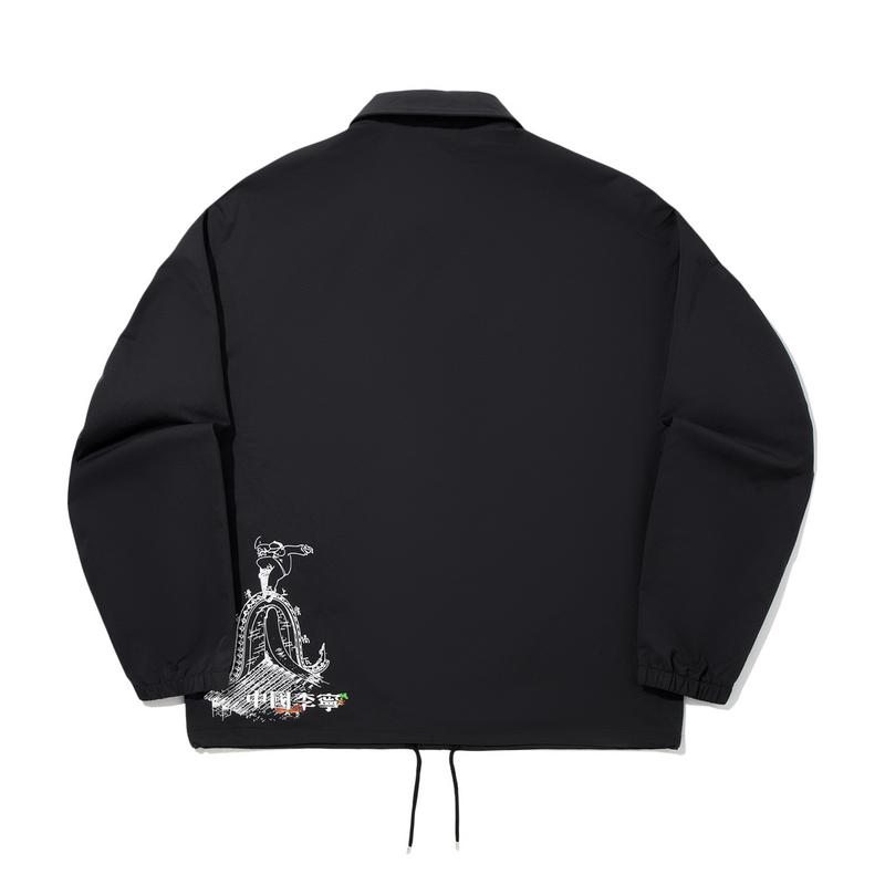 Li Ning Henry Jones Artist Series Comfortable Simple Versatile Loose Fit Drop Shoulder Sports Casual Jacket Men Jacket AFDVF03-3