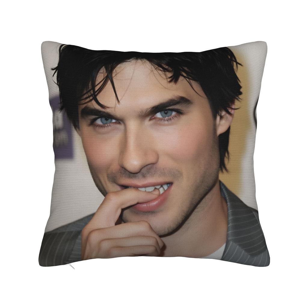 Damon Salvatore The Vampire Diaries Federa Cuscino Morbida Copricuscino Per Sedia Divano Decorazione Casa Federe alla Moda
