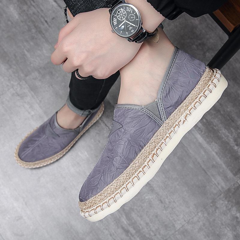 Fashion 2024 Summer New Slip On Flat Casual Canvas Shoes for Men Fashion Breathable Loafer Sneakers Male Driving Shoes Zapatillas Hombre