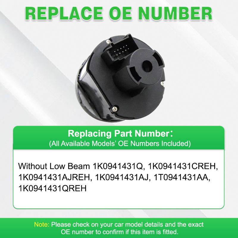 1K0941431CREH 1K0941431Q  For Volkswagen Caddy Touran Eos Golf Jetta Passat Car Headlight Contral Switch