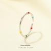 Cui Yan S925 Sterling Silver Korean-Style Colorful Enamel Bamboo Joint Ring for Women – Unique Dopamine Ins Niche Summer Index Finger Ring