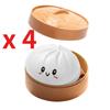Colorful Dumpling Squishes Stress Balls Reusable Low Rebound Decompression Playthings Soft Dough Ball Distinctive Home Decor for Adults Kid