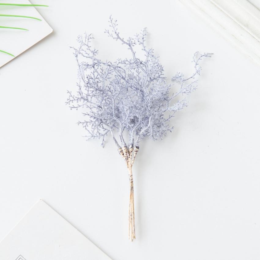 6Pcs Artificial Plants Golden Silvery Fake Branch For Christmas Tree Accessory Home Wedding Arch Decoration Candy Box Scrapbook