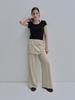 Iteoneollain Layered Linen Bootcut_Beige