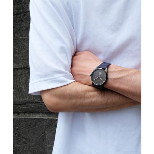 TRIWA HUMANIUM TIME FOR PIECE HU39GB-CL080701 Men's & Women's Unisex Watch with Recycled Canvas Strap, Officially Imported, Swedish Scandinavian Desig