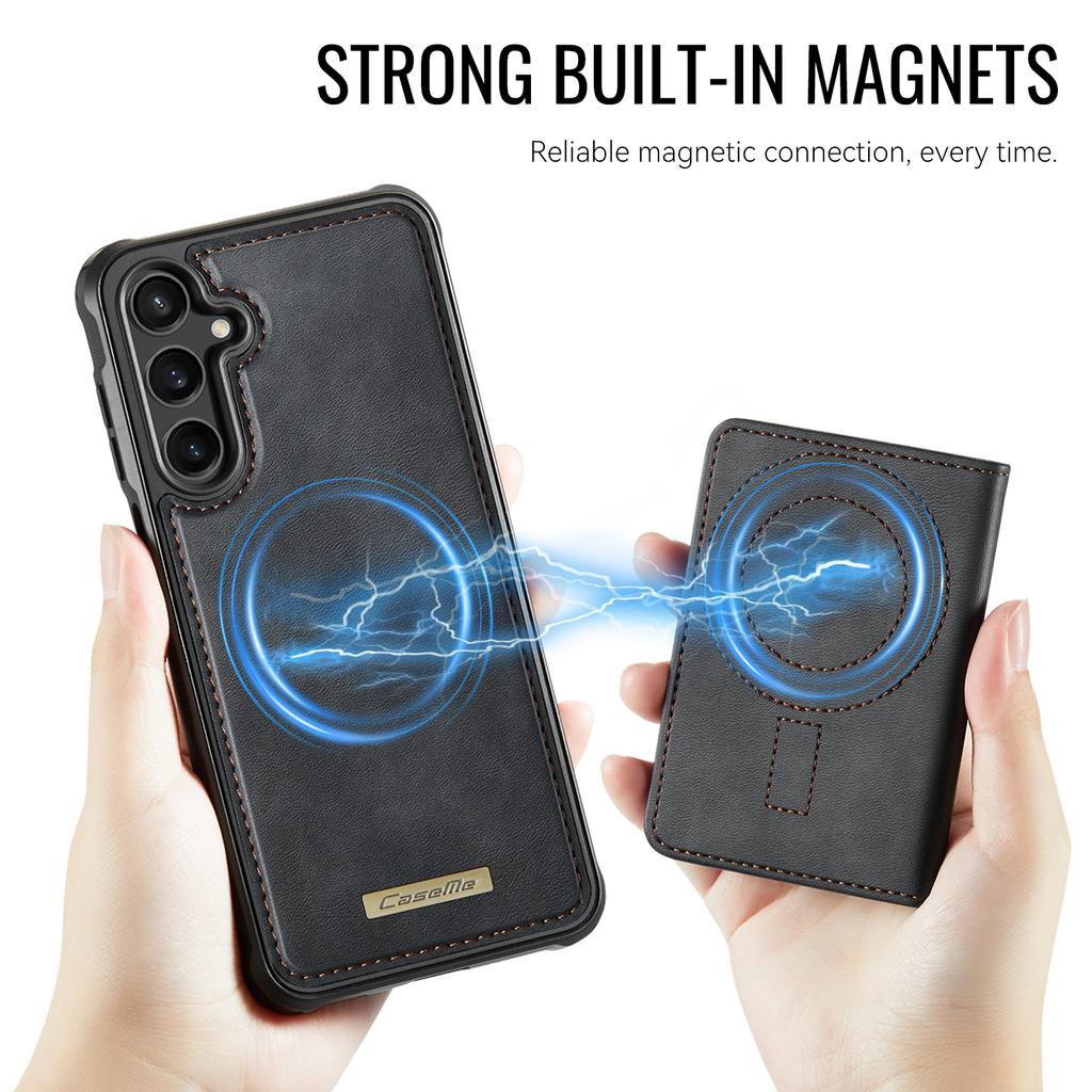 For Samsung Galaxy A54 5G Magnetic Case CASEME ME80 Series Leather PC TPU Phone Cover with Detachable Wallet