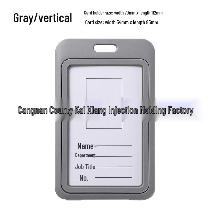 Double-Sided Transparent Colored ID Badge Holder Sleeve