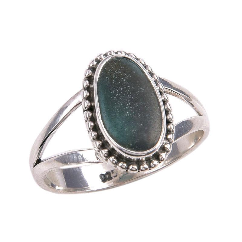 Natural Tibetan Turquoise Gemstone Handmade 925 Solid Silver Gift Ring S.7 z9K81