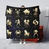 Skorpion Fisch digital bedruckt Polyester Schlafzimmer Samt Flanell weich Sofabezug Decke Fleece weiche Sofabezug Decken