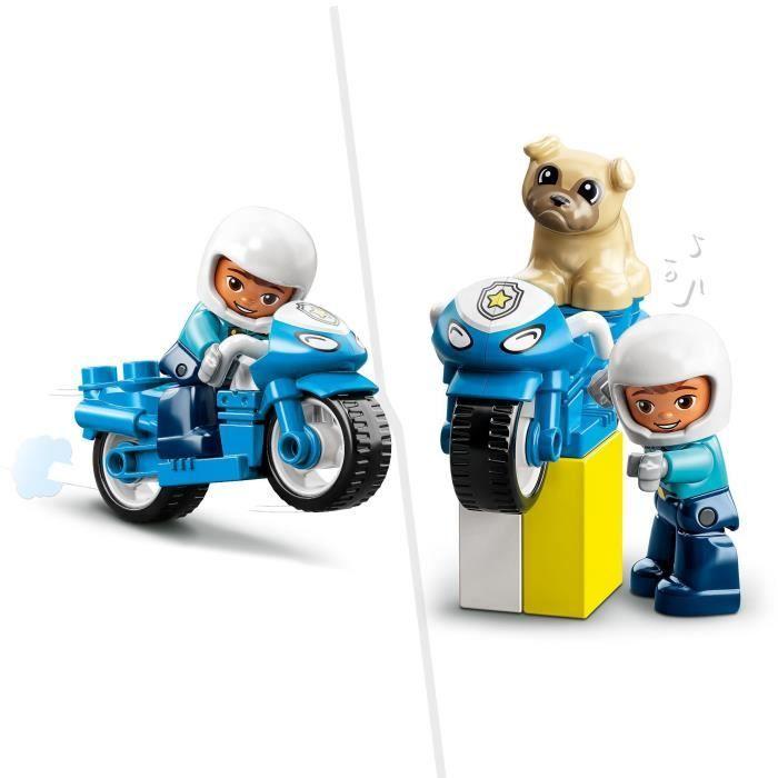 LEGO® 10967 DUPLO Policejní motorka, Hračka pro děti od 2 let, Rozvoj jemné motoriky
