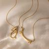 Animal Stainless Steel Sausage Dog Necklace 18K Gold Plated Gold Clavicle Chain  Gifts