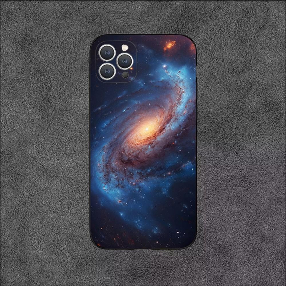 Pouzdro na telefon Vesmír pro Galaxii Vesmír pro iPhone 16,15,14,13,12,11,Plus,Pro Max,XS,X,XR,SE,Mini,8,7 Měkké silikonové černé krytí