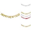 Festive Merry Christmas Happy New Year Banner Bunting For Home Party Decor